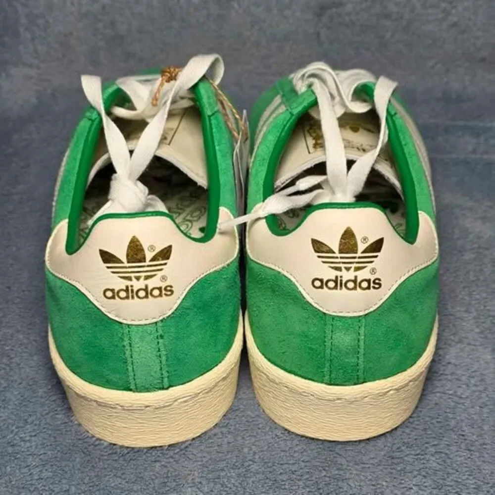 Adidas Jabbar Lo Green Suede Sneakers Men's 11.5 / Women's 12.5